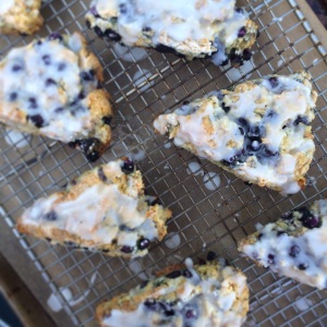 Blueberry-Ginger Buttermilk Scones